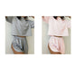 Women's Striped Short Sleeve Lounge Set