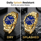 Montre à quartz classique en métal pour homme