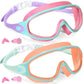Lunettes de natation anti-buée avec bouchons d’oreilles et pince-nez