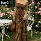 Robe bustier à pois pour femme