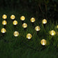 Guirlandes lumineuses solaires étanches pour allée et jardin