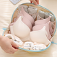 🧳💕 Organisateur de voyage portable pour sous-vêtements – Rangement séparé pour soutiens-gorge, culottes et chaussettes