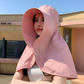Chapeau de soleil intégral pour femme avec châle