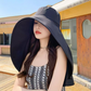 Chapeau de soleil intégral pour femme avec châle
