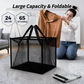 Panier à linge pliable en filet avec poignées