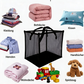 Panier à linge pliable en filet avec poignées