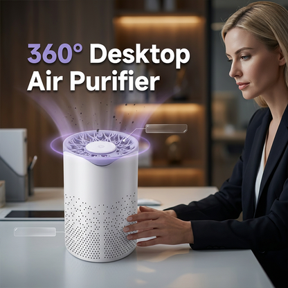 ✨ Purificateur d'air de bureau à 360° – Respirez un air pur partout ! ✨