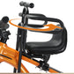 🚲👶 PROMO FLASH 56% ! Siège Vélo Enfant à l'Avant – Guidon Dédié, Accoudoirs Ouvrants, Repose-Pieds Réglables, Simili Cuir, Compatible VTT/Ville/Pliant ⚙️
