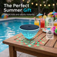 Lampe solaire flottante pour piscine avec projection de poissons