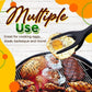 🍳Pince-Spatule 2 en 1 pour Cuisine – Embouts en Silicone Alimentaire, Antiadhésif, Résistant à la Chaleur, Poignée Longue Confy✨