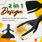 🍳Pince-Spatule 2 en 1 pour Cuisine – Embouts en Silicone Alimentaire, Antiadhésif, Résistant à la Chaleur, Poignée Longue Confy✨