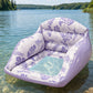 📢🏊‍♀️ PROMO FLASH 40% ! Flotteur Piscine en Forme de U – Design Chaise Ergonomique, Assise en Maille, Gonflable, 2 Couleurs, Durable & Portable 🌴