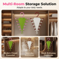 Rangement V‑shaped double face – Portant de rangement multifonction