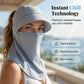 Breathable Full Face Sun Mask with Ponytail Hole