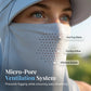 Breathable Full Face Sun Mask with Ponytail Hole