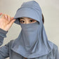 Breathable Full Face Sun Mask with Ponytail Hole