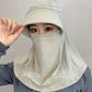 Breathable Full Face Sun Mask with Ponytail Hole