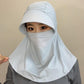 Breathable Full Face Sun Mask with Ponytail Hole