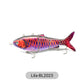 Leurre de pêche robotisé multi-articulé avec LED