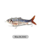 Leurre de pêche robotisé multi-articulé avec LED
