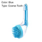 Brosse de bain pour animaux avec long manche et distributeur de shampoing