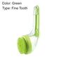 Brosse de bain pour animaux avec long manche et distributeur de shampoing