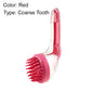 Brosse de bain pour animaux avec long manche et distributeur de shampoing