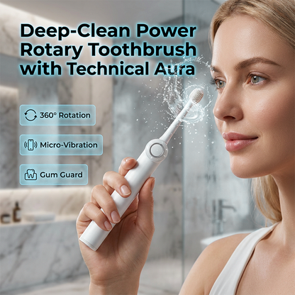Brosse à dents électrique rotative pour un nettoyage en profondeur