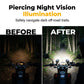 Projecteur LED universel pour moto, double couleur, feu auxiliaire de conduite