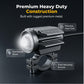 Projecteur LED universel pour moto, double couleur, feu auxiliaire de conduite