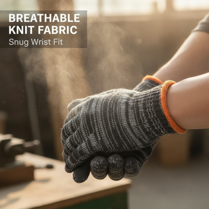 📢📢50 % DE RÉDUCTION !! ⏰Gants de travail de protection résistants, tricotés, calibre 10