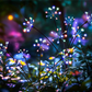 Lampes solaires à piquer pour jardin, effet feu d'artifice