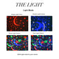Veilleuse projecteur d'étoiles rotative 2 en 1