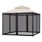 Moustiquaire universelle pour gazebo