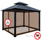 Moustiquaire universelle pour gazebo