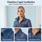 👕Top en denim patchwork à maille pour femme – Haut chic et élégant à taille cintrée✨