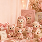 🎀50 % DE RÉDUCTION🎁Kit de patchwork en feutrine à faire soi-même Forêt enchantée rose