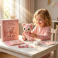 🎀50 % DE RÉDUCTION🎁Kit de patchwork en feutrine à faire soi-même Forêt enchantée rose
