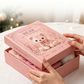🎀50 % DE RÉDUCTION🎁Kit de patchwork en feutrine à faire soi-même Forêt enchantée rose