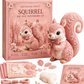 🎀50 % DE RÉDUCTION🎁Kit de patchwork en feutrine à faire soi-même Forêt enchantée rose