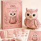 🎀50 % DE RÉDUCTION🎁Kit de patchwork en feutrine à faire soi-même Forêt enchantée rose