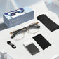 Lunettes intelligentes avec traduction IA, compatibles avec 160 langues et ChatGPT, avec microphone intégré et haut-parleurs Hi-Fi.