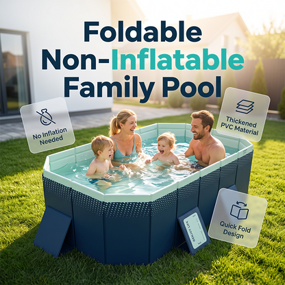 🥳VENTE EXCEPTIONNELLE 2026🥳💞PLUS DE 50 000 VENDUS !👵❤️ Piscine épaisse non gonflable – profitez d'activités aquatiques amusantes et rafraîchissez-vous à la maison en été.