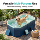 🥳VENTE EXCEPTIONNELLE 2026🥳💞PLUS DE 50 000 VENDUS !👵❤️ Piscine épaisse non gonflable – profitez d'activités aquatiques amusantes et rafraîchissez-vous à la maison en été.