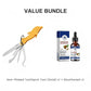 Cure-dents pliable 4 en 1 en acier inoxydable