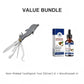 Cure-dents pliable 4 en 1 en acier inoxydable