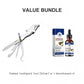 Cure-dents pliable 4 en 1 en acier inoxydable