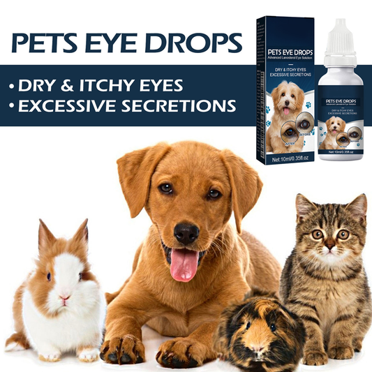 Gouttes oculaires douces pour chiens et chats