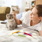 🔥 50 % DE RÉDUCTION AUJOURD'HUI ! 🐱 Jouet interactif avec tige et herbe à chat pour chats