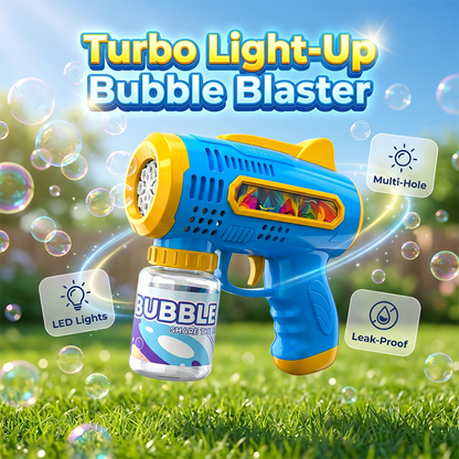 Pistolet à bulles lumineux multi-trous pour enfants